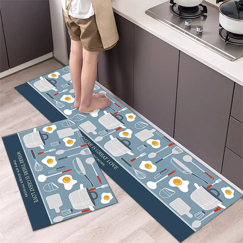 Navak Carpet Non-slip Kitchen Mat Long Rugs Crystal Velvet Carpet for Living Room Absorbent Foot Mats Bedroom Doormat Alfombra Small Rugs
