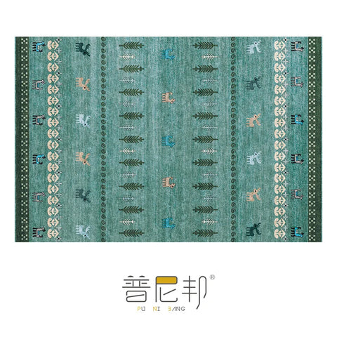 Navak Carpet American Moroccan Bedroom Decor Bedside Carpet Washable Carpets for Living Room Nordic Ethnic Lounge Rug Soft Non-slip Floor Mat