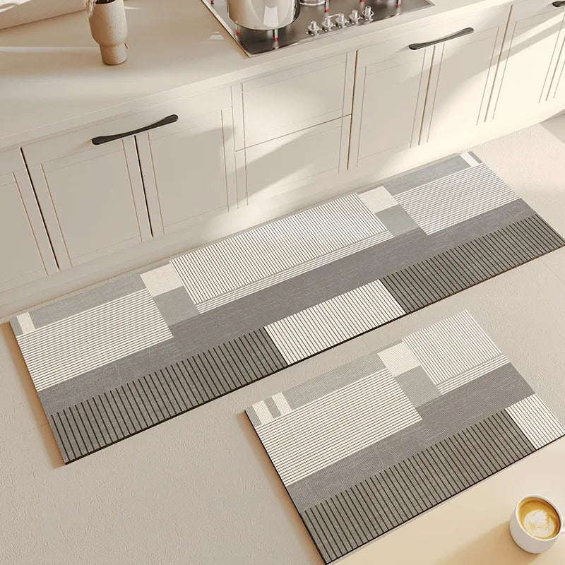 Navak Carpet Anti slip kitchen floor mat,Water absorbing rug,Fashion pattern decoration carpet,Multi functional door mat,Bathroom floor mat