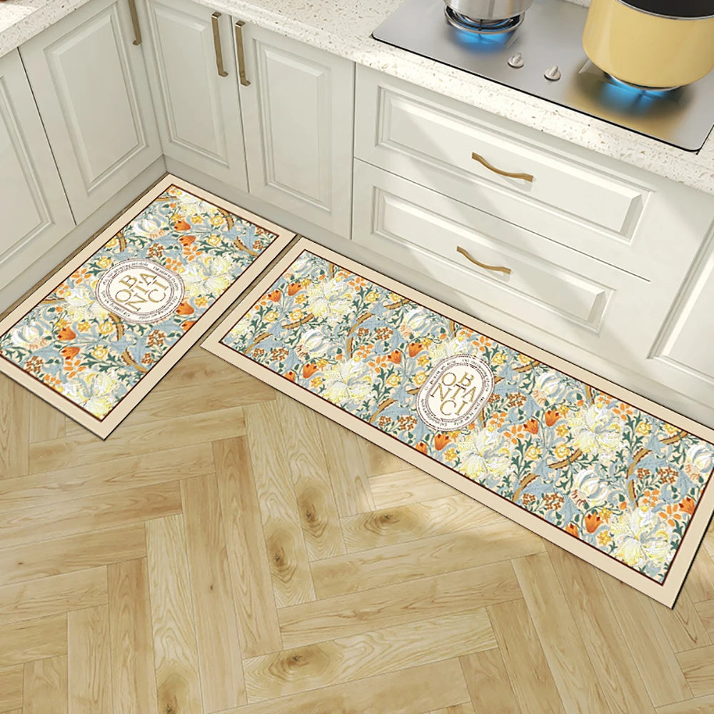 Navak Carpet Absorbent Kitchen Rug Non-slip Floor Mat Absorb Oil Kitchen Long Area Rug Bedroom Carpet Entrance Doormat Home Decor Room Tapis