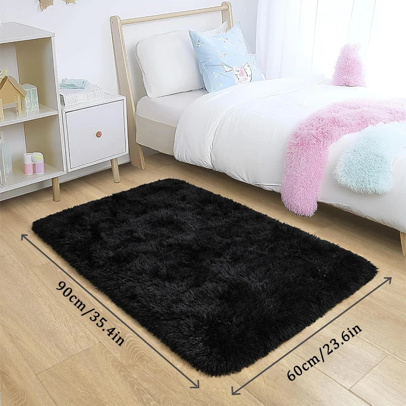 Navak Carpet Exclusive Picks  Luxury Black Large Area Plush Rug for Living Room Bedroom Fluffy Carpet,Shaggy Soft Bedside Rug Small Bathroom Floor Mat