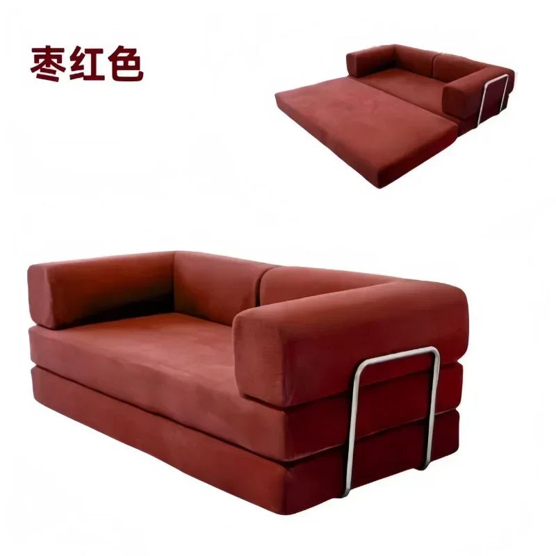 Navak Carpet Italian Minimalist Retro High-end Corduroy Living Room Sofa, Compressed Sofa,Sofa Bed, Foldable, Washable, Customizable