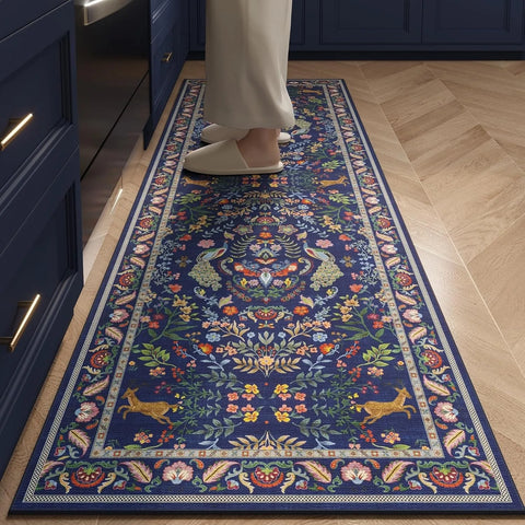 Navak Carpet Kitchen Floor Mat Runner Rug Hallway Non-slip Long Carpet Home Decoration Wear-resistant Laundry Room Foot Mats Alfombra Cocina
