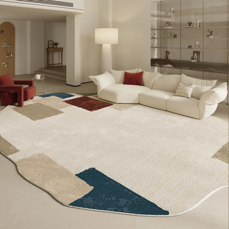 Navak Carpet Irregular Shapes Living Room Decoration Carpet Modern Style Rugs for Bedroom Home Thicken Plush Rug Fluffy Soft Lounge Floor Mat