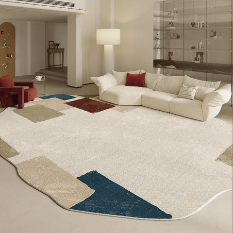 Navak Carpet Irregular Shapes Living Room Decoration Carpet Modern Style Rugs for Bedroom Home Thicken Plush Rug Fluffy Soft Lounge Floor Mat