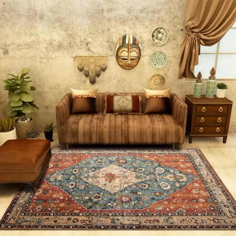 Navak Carpet Exclusive Picks Nordic Large Carpet Living Room Retro Style Bedroom Floor Mat Moroccan Home Decor Sofa Tea Table Large Area Carpet