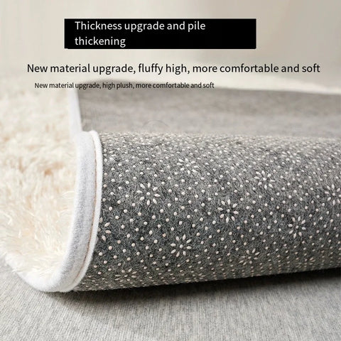 Navak Carpet Furry Room Decoration Super Soft Large Area Full Carpet Floor Mat Modern Winter Thick Tea Table Rugs for Bedroom Living Room Rug