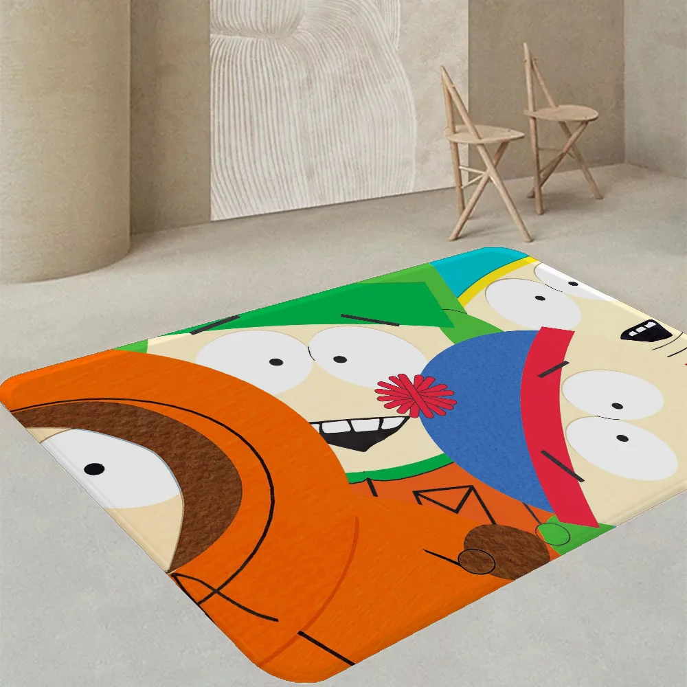 Navak Carpet Amine S-South Cartoon P-Park Door Mat Washable Non-Slip Living Room Sofa Chairs Area Mat Kitchen Doormat Area Rug