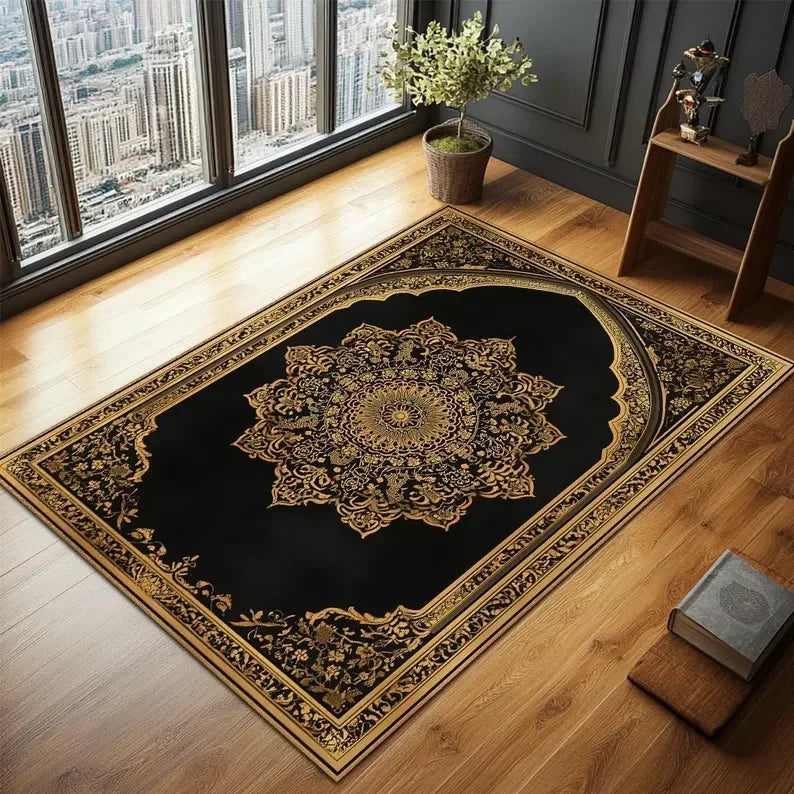 Navak Carpet Exclusive Picks Upgraded Material Loop Pile Elegant Islamic Prayer Rug Exquisite Prayer Muslim Creative Gift Easy Storage Home Decor
