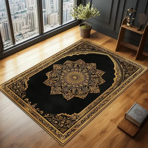 Navak Carpet Exclusive Picks Upgraded Material Loop Pile Elegant Islamic Prayer Rug Exquisite Prayer Muslim Creative Gift Easy Storage Home Decor