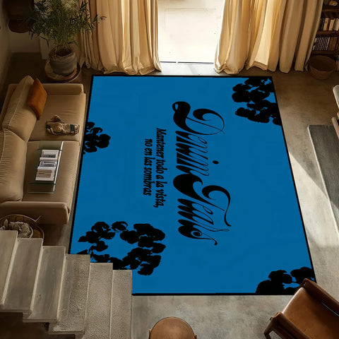 Navak Carpet small T-Tears carpet Anti-Slip Kitchen Bedroom fashion D-Denim Handmade Tufted Rug Luxury Living Room Entrance Decoration