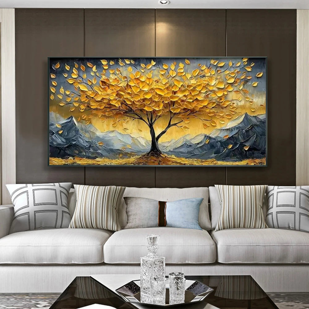 Navak Carpet Abstract Tree Wall Art Tree Of Life Canvas Painting Modern Gold Tree Poster Print For Office Bedroom Living Room Home Decor