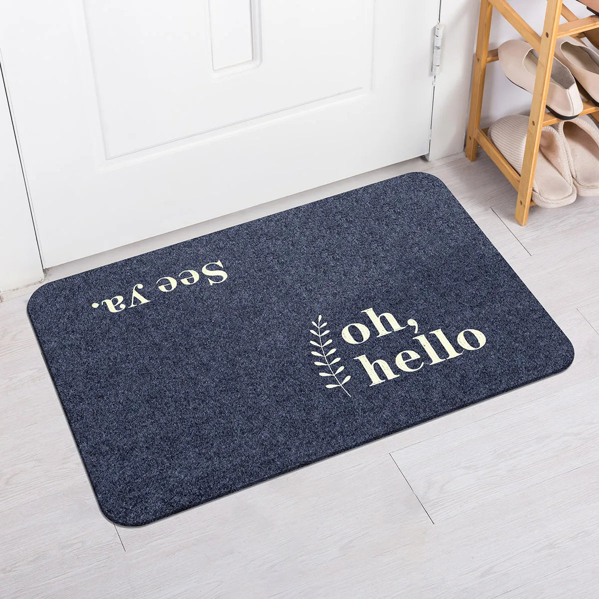 Navak Carpet Entrance mat, entrance mat, entrance mat, toilet, water absorbent mat, bathroom, non-slip, household, bedroom door, dirt, embroi