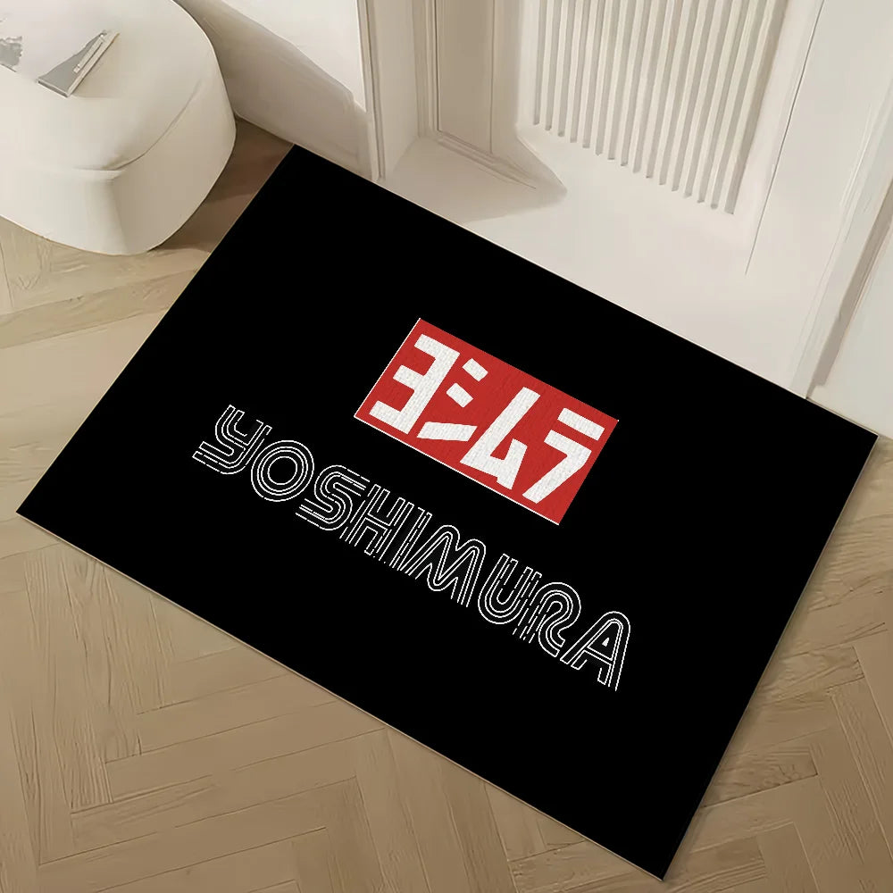 Navak Carpet Cool Y-YoshimuraS luxurious logo small carpet For House Bedroom Decoration Kitchen Bath Super Absorbent Rug Carpet Foot Non-slip
