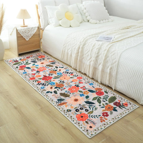 Navak Carpet Exclusive Picks Runner Rug for Hallways Kitchen Non Slip Machine Washable Carpets with Rubber Backing Soft Floral Rugs for Kitchen Decor