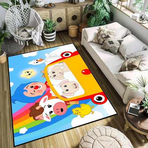 Navak Carpet Cartoon P-Plim P-Plim small carpet Bedside Kitchen Bath Living Home House Bedroom Floor Mat Doormat Large Carpet Rug Decoration