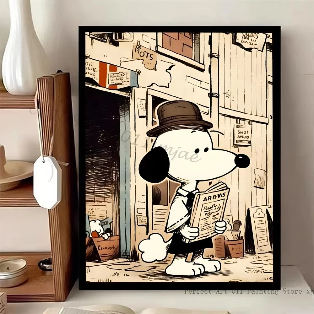 Navak Carpet Daily Picks Retro Classic S-Snoopy Dog Poster Stickers Art Wall Murals Decor Game Room Decor Gifts Painting