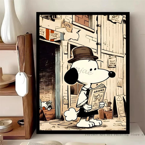 Navak Carpet Daily Picks Retro Classic S-Snoopy Dog Poster Stickers Art Wall Murals Decor Game Room Decor Gifts Painting