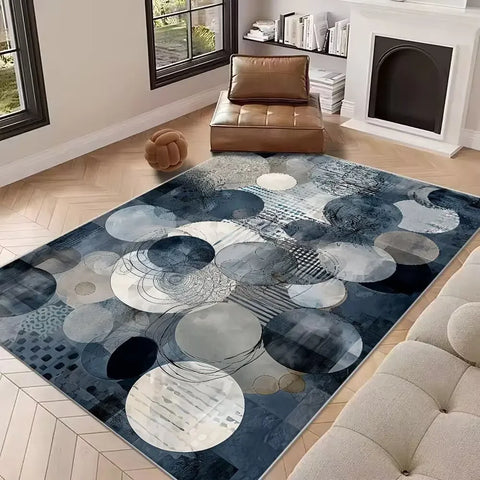 Navak Carpet New Abstract Carpet for Living Room Nordic Decoration Home Sofa   Rugs Geometric Bedroom Bedside Soft Floor Mat Non-slip