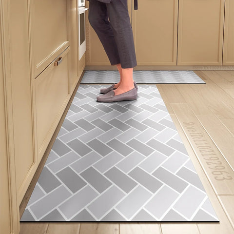 Navak Carpet Kitchen Mat Absorbent Printed Kitchen Rugs Non-slip Area Mat Hallway Long Carpets for Living Room Bedroom Entrance Doormat Bath