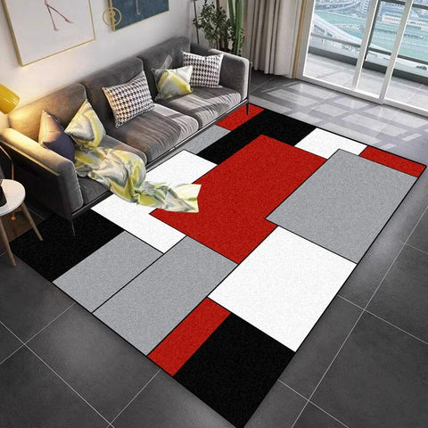 Navak Carpet Lattice Design Carpet Living Room Geometric Pattern Decoration Sofa Non-slip Rugs 200x300 Lounge Short Velvet Coffee Tables Mats