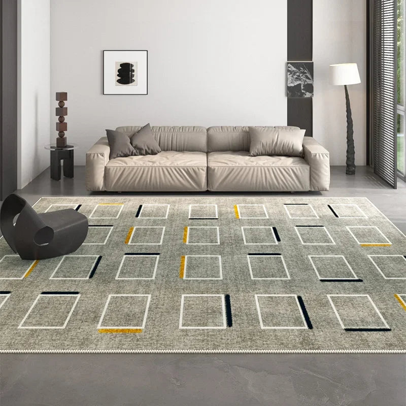 Navak Carpet Nordic Style Carpets for Living Room Washable Bedroom Decor Geometric Pattern Carpet Luxury Lounge Rug Home Large Area Floor Mat