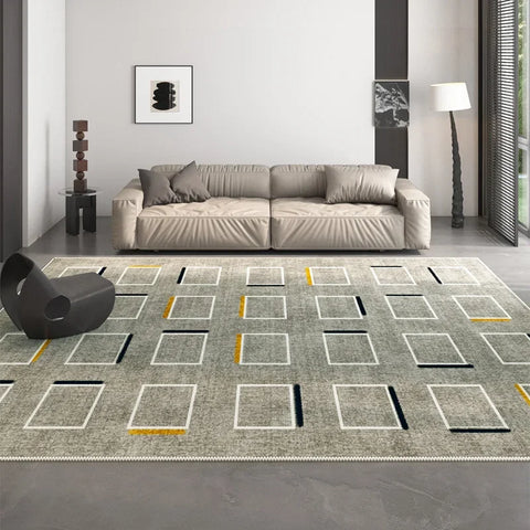 Navak Carpet Nordic Style Carpets for Living Room Washable Bedroom Decor Geometric Pattern Carpet Luxury Lounge Rug Home Large Area Floor Mat