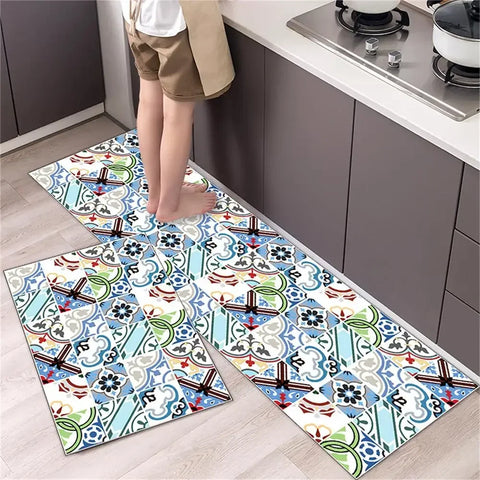 Navak Carpet Kitchen Carpet Mats for Floor Bedroom Living Room Long Bedside Area Rug Soft Washable Carpet Anti Slip Bathroom Entrance Doormat