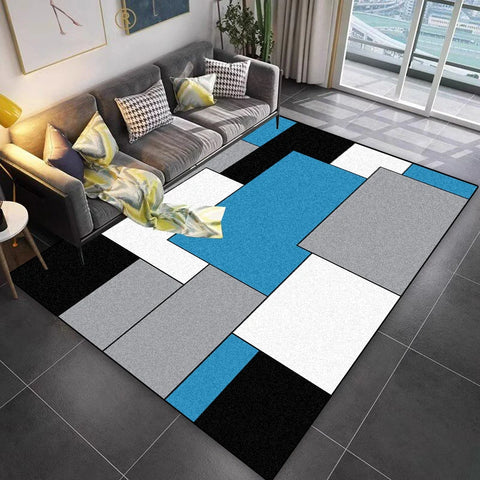 Navak Carpet Lattice Design Carpet Living Room Geometric Pattern Decoration Sofa Non-slip Rugs 200x300 Lounge Short Velvet Coffee Tables Mats