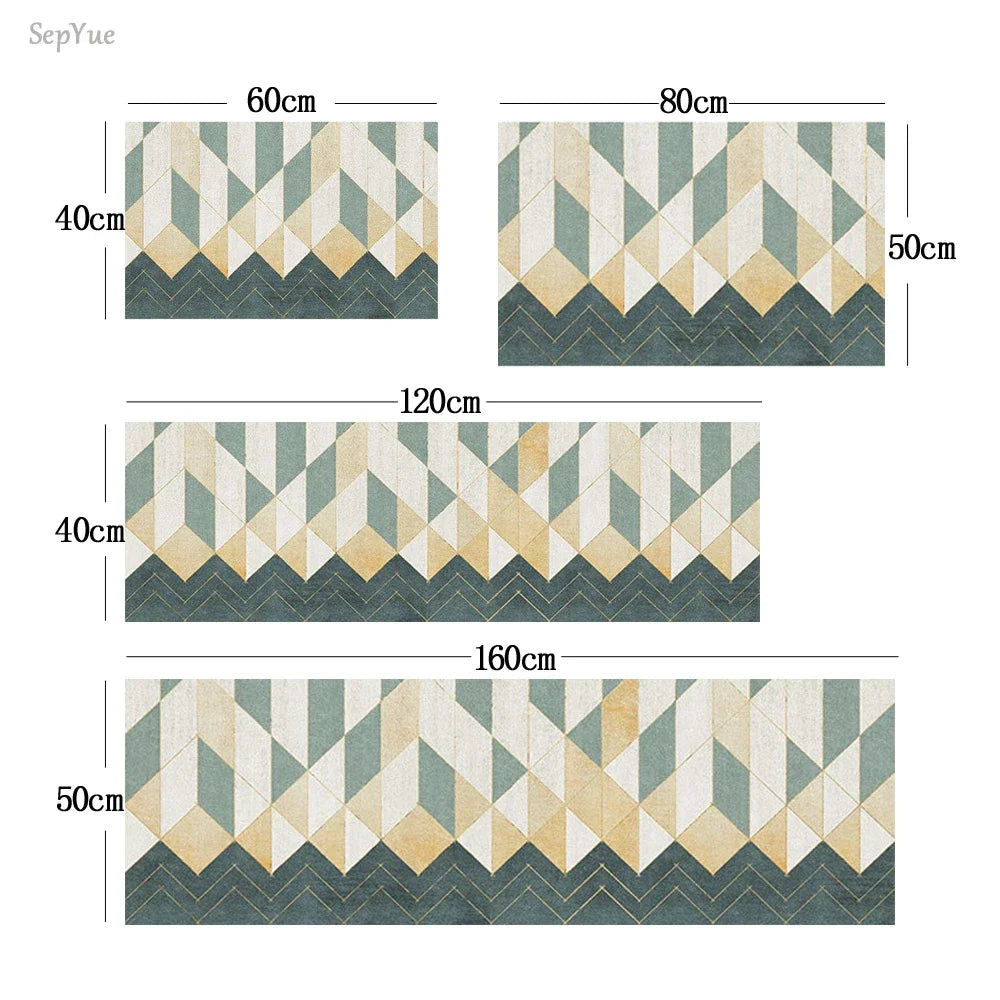 Navak Carpet Absorbent Kitchen Rug Non-slip Floor Mat Absorb Oil Kitchen Long Area Rug Bedroom Carpet Entrance Doormat Home Decor Room Tapis
