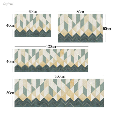 Navak Carpet Modern Kitchen Mat Home Entrance Doormat Hallway Bedroom Living Room Decoration Floor Carpet Balcony Bathroom Anti-Slip Long Rug