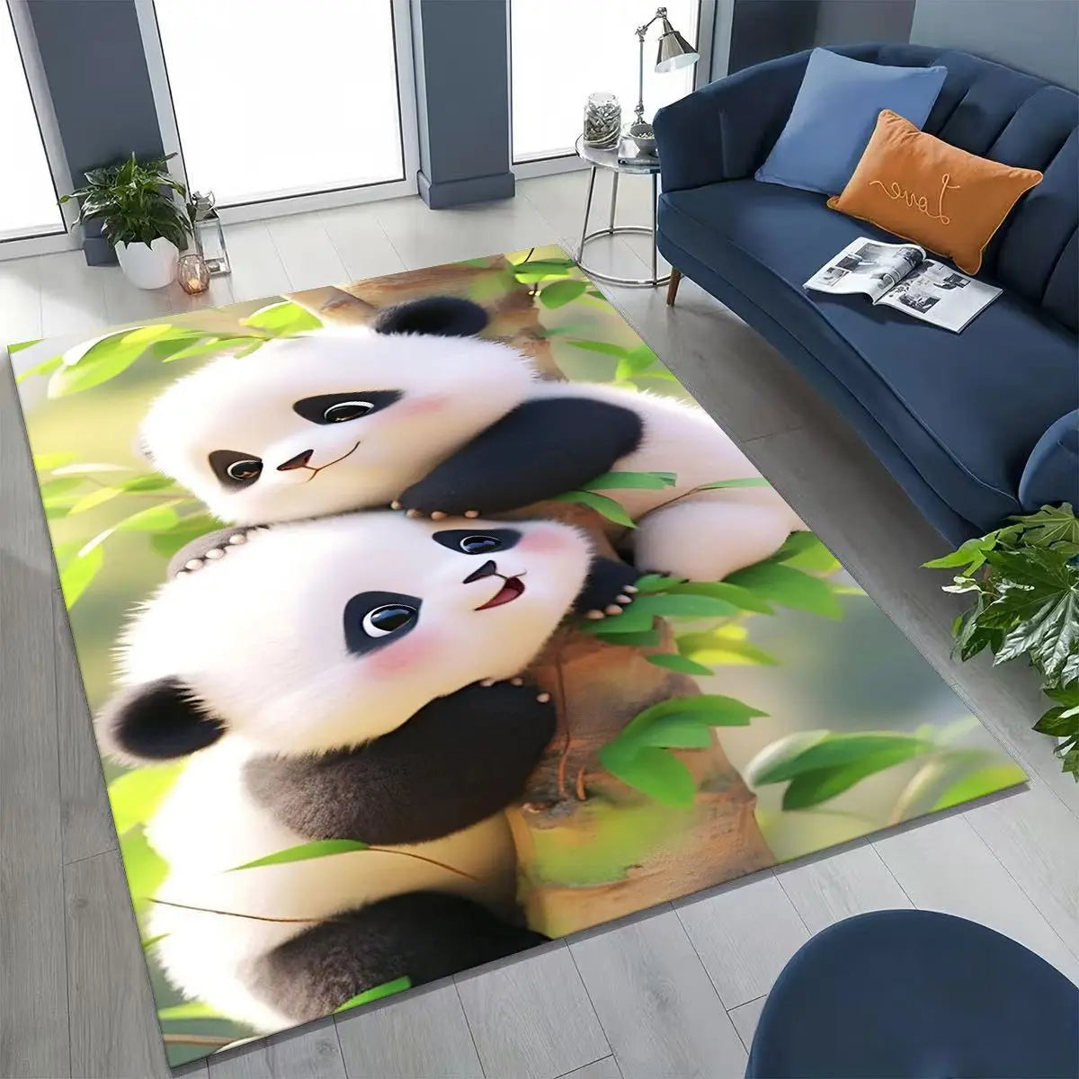 Navak Carpet 27 Style Dream Panda Cute Cartoon Art Rug for Bedroom Living Room Sofa Home Doormat Decor,Large Kid Play Non-slip Floor Mat Gift