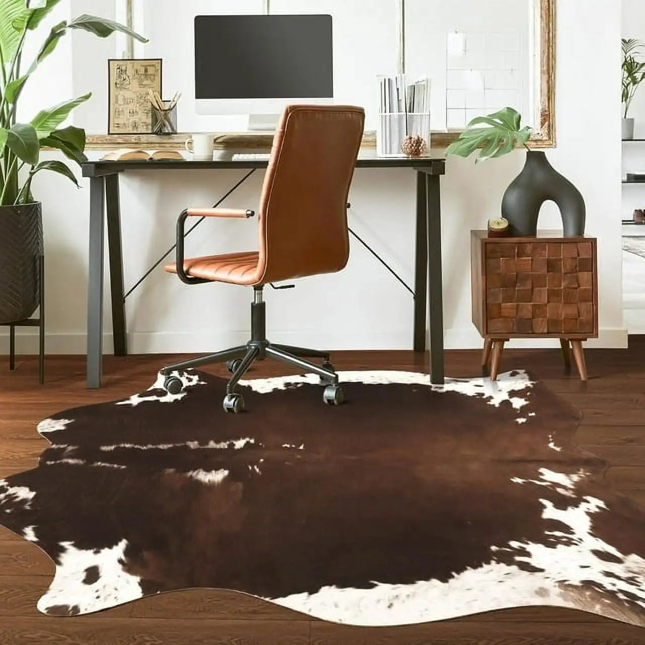 Navak Carpet American style Animal Print Rug faux fur cowhide rug Bedroom carpet room carpet for living room rugs house decoration floor mats