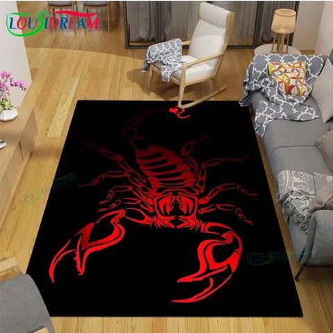 Navak Carpet Beautiful Constellation Scorpion Carpet Living Room Bedroom Bedside Mat Fashion Floor Mat Area Rug Door Mat  Bedroom Decoration