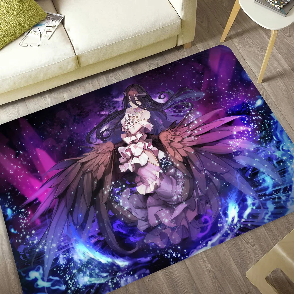 Navak Carpet Gamer Albedo Anime Sexy Girls Floor Mat Nordic Style Home Doormat Bathroom-Toilet Mats Bedroom Hotel Decor Mat