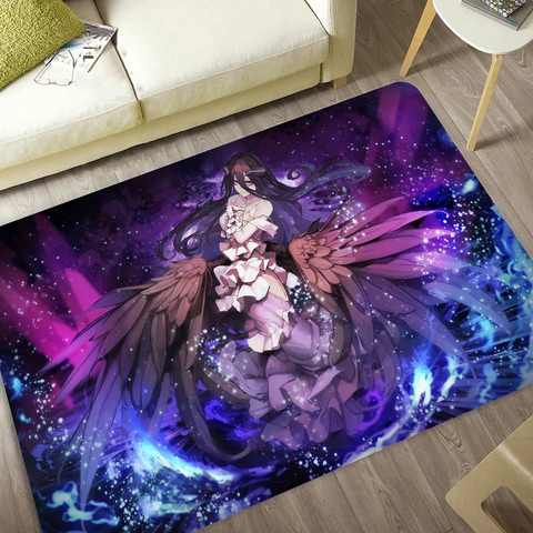Navak Carpet Gamer Albedo Anime Sexy Girls Floor Mat Nordic Style Home Doormat Bathroom-Toilet Mats Bedroom Hotel Decor Mat