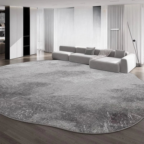 Navak Carpet Irregular Shapes Carpets for Living Room Fluffy Soft Lounge Floor Mat HomeThick Plush Rug Large Area Bedroom Decor Grey Carpet