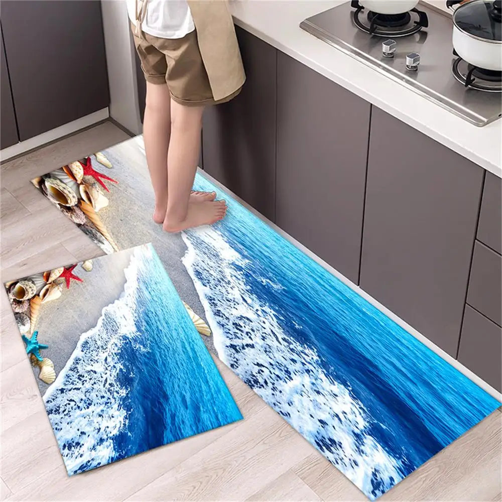 Navak Carpet Kitchen Carpet Mats for Floor Bedroom Living Room Long Bedside Area Rug Soft Washable Carpet Anti Slip Bathroom Entrance Doormat