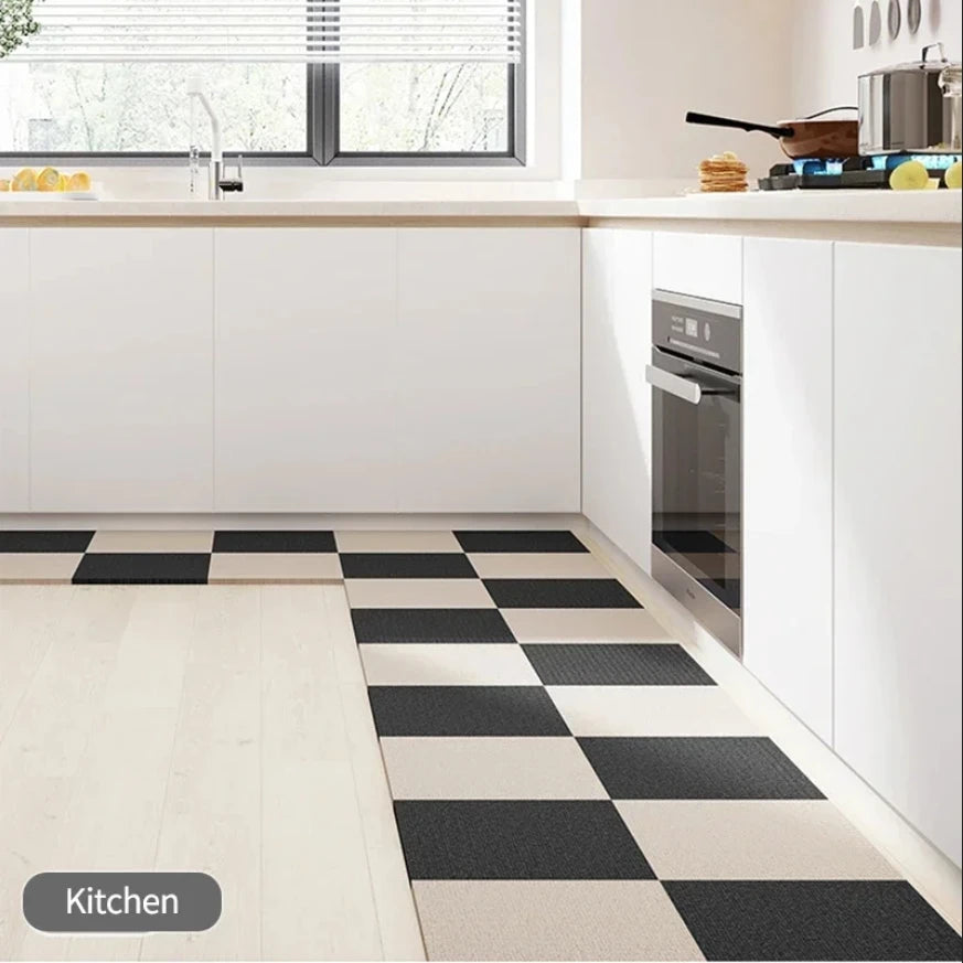 Navak Carpet 40/30/20/1pcs Self-adhesive Anti Slip Splicing Block Floor Mute Rug Bedroom Mat Carpet Water Absorption Kitchen Living Room Home