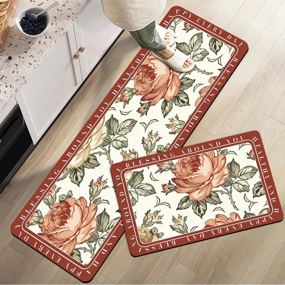 Navak Carpet Absorbent Kitchen Rug Non-slip Floor Mat Absorb Oil Kitchen Long Area Rug Bedroom Carpet Entrance Doormat Home Decor Room Tapis