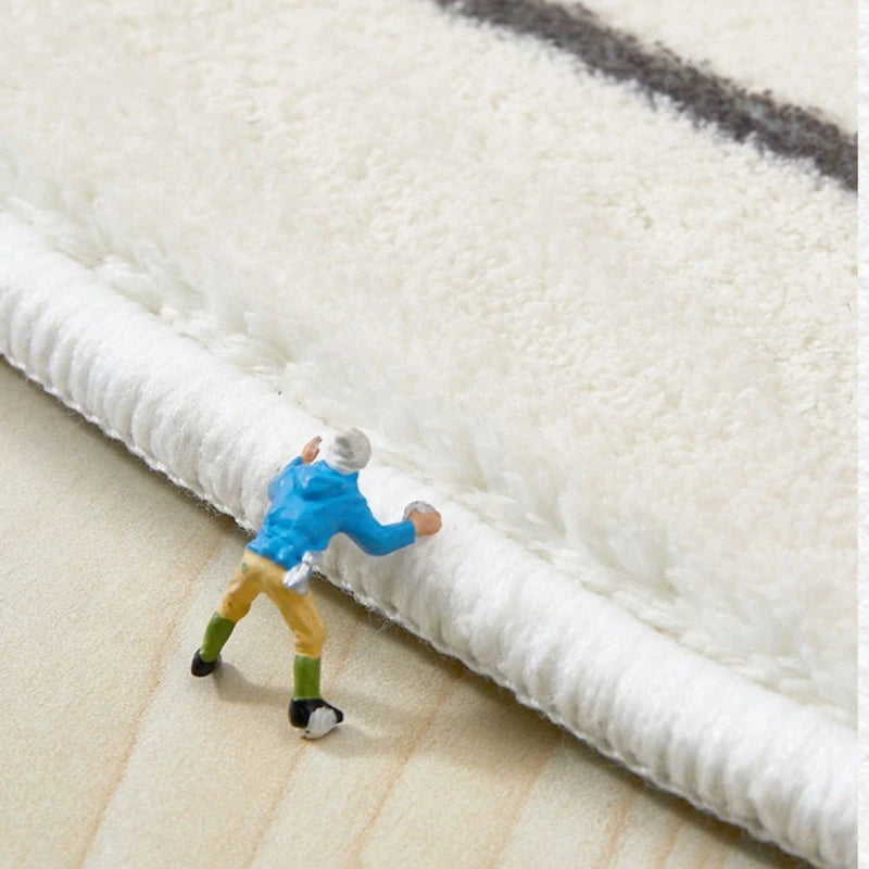 Navak Carpet Cream Style Rugs for Bedroom Large Area Living Room Decoration Non-slip Carpet Thickend Plush Lounge Rug Fluffy Soft Bedside Rug