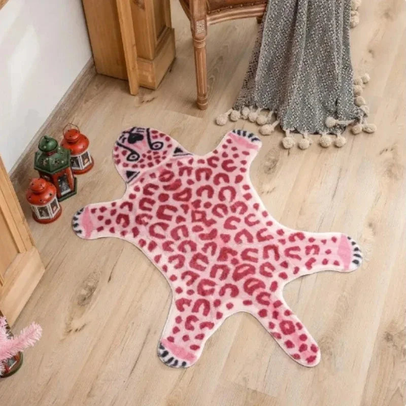 Navak Carpet Exclusive Picks Cartoon Leopard Carpet For Cooling And Warmth, Home Decoration, Bedroom Plush Floor Mat, Living Room Rest Area Floor Mat