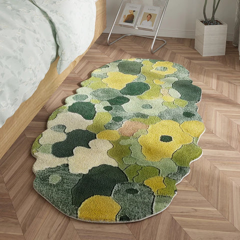 Navak Carpet Nordic Style Bedroom Decor Carpet Home Fluffy Soft Rug Irregular Shapes Carpets for Living Room Thickend Plush Bedside Floor Mat