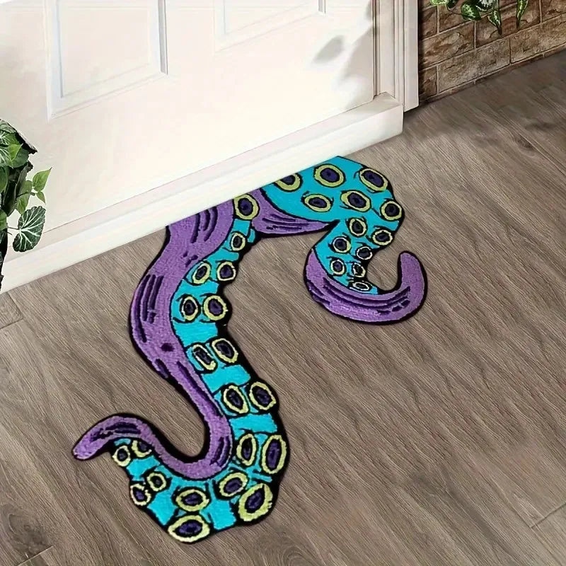 Navak Carpet Exclusive Picks Home Living Room Entrance Mat Octopus Home Bedroom Decoration Living Room Bathroom Kitchen Floor Mat Anti-Slip Foot Mat