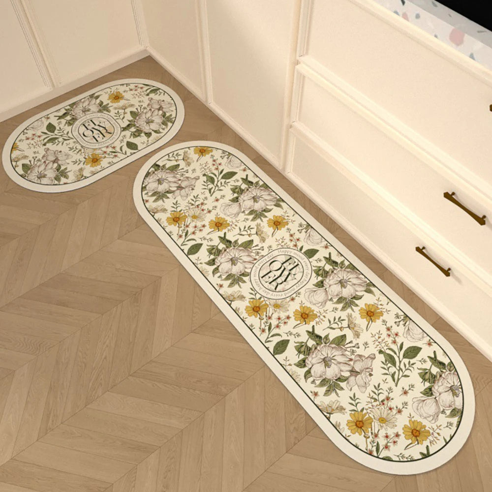 Navak Carpet Absorbent Kitchen Rug Non-slip Floor Mat Absorb Oil Kitchen Long Area Rug Bedroom Carpet Entrance Doormat Home Decor Room Tapis