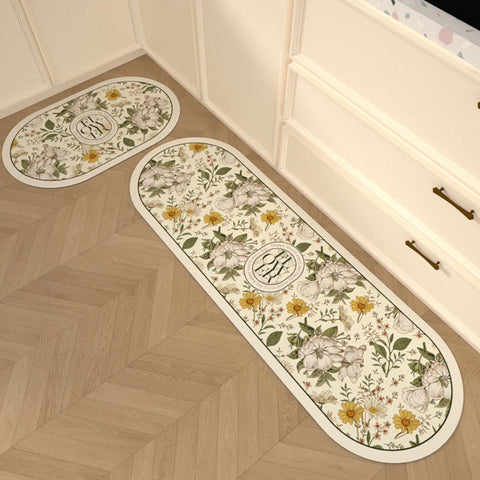 Navak Carpet Absorbent Kitchen Rug Non-slip Floor Mat Absorb Oil Kitchen Long Area Rug Bedroom Carpet Entrance Doormat Home Decor Room Tapis