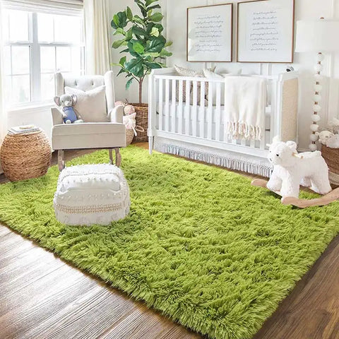 Navak Carpet Pink Bedroom Carpet For Children's Room Cute Girls Floor Soft Mat Living Room Decoration White Fluffy Large Kids Bedside Rugs
