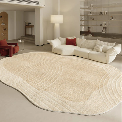Navak Carpet Irregular Shapes Living Room Decoration Carpet Modern Style Rugs for Bedroom Home Thicken Plush Rug Fluffy Soft Lounge Floor Mat