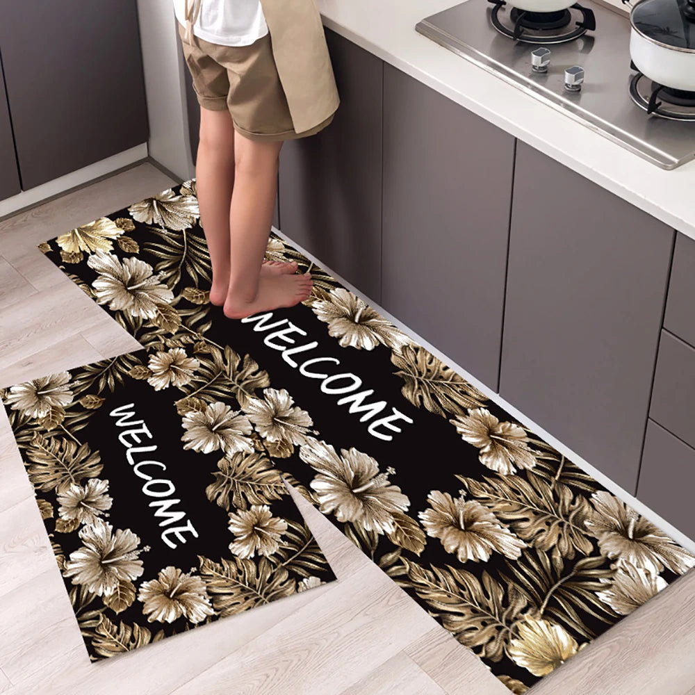 Navak Carpet Absorbent Kitchen Rug Non-slip Floor Mat Absorb Oil Kitchen Long Area Rug Bedroom Carpet Entrance Doormat Home Decor Room Tapis