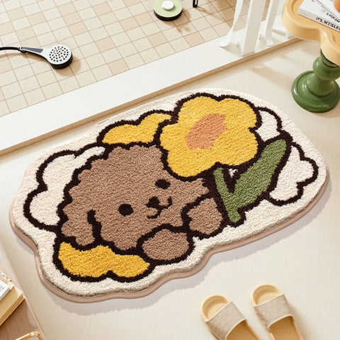 Navak Carpet Exclusive Picks Cartoon Frog Entrance Carpet Absorbent Non Slip Easy To Clean Living Room Bedroom Ins Style Cute Home Decoration Carpet